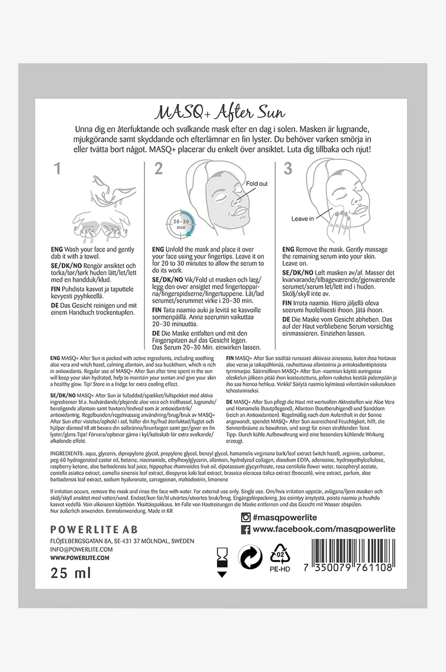 After Sun Sheet Mask