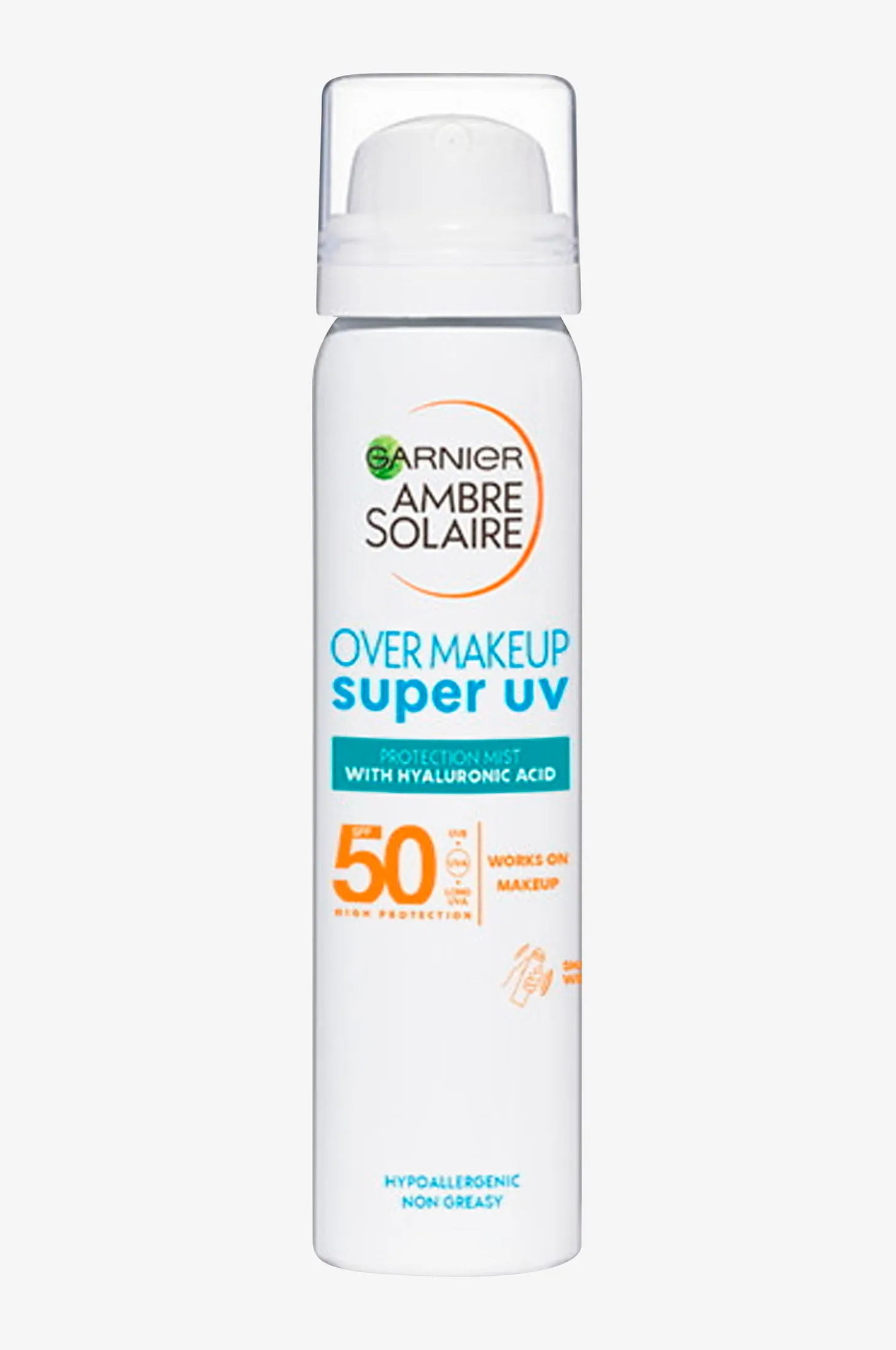 Ambre Solaire Super UV Over Makeup Protection Mist with Hyaluronic Acid SPF50+ 50 ml