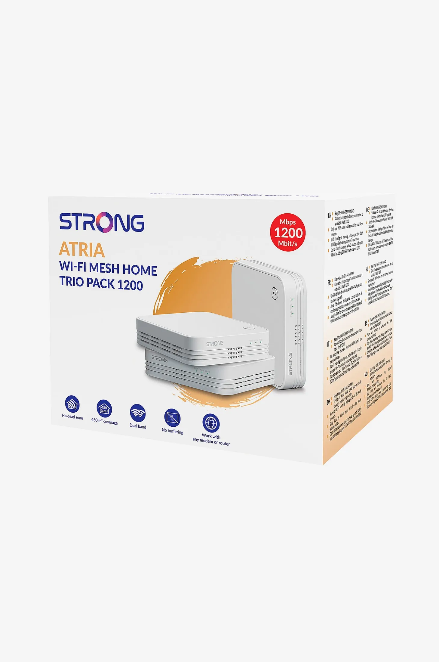 Atria Wifi Mesh 1200 Home Kit 2,4+5GHz 3-pack