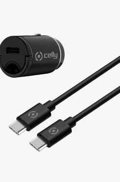 Autolaturi Mini USB-C PD 20 W + USB-C USB-C-johtoon