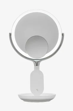 Bathroom Wireless Charger with Mirror Round LED 8 inch