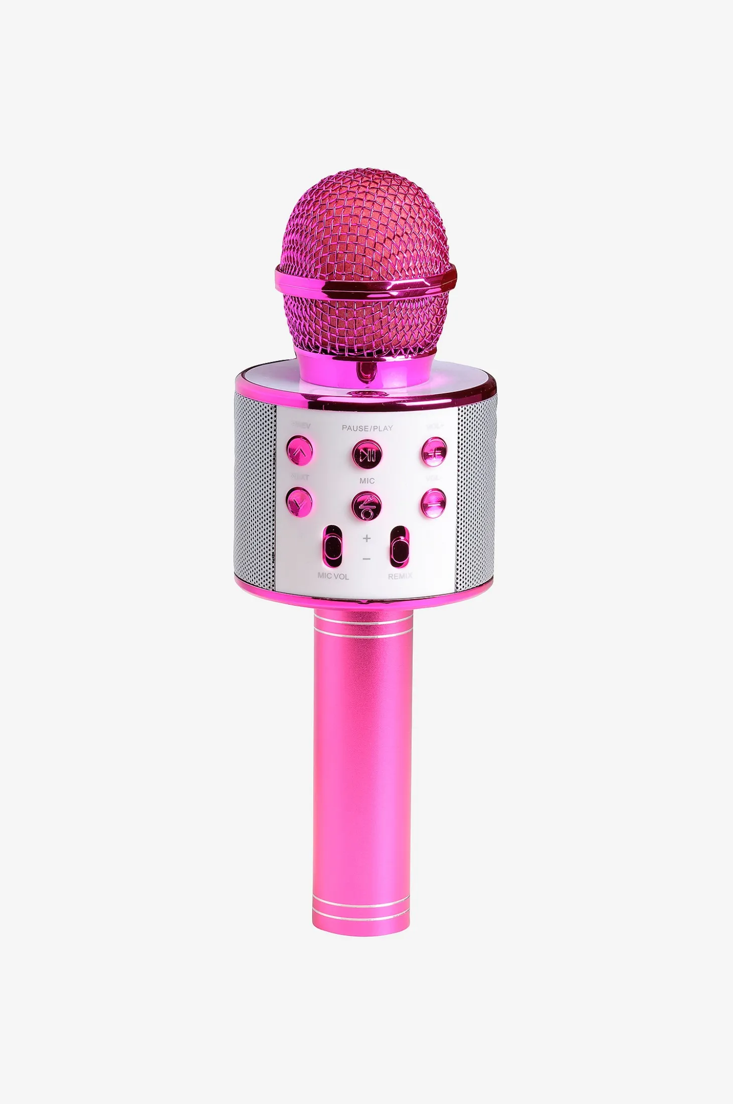 Bluetooth-karaokemikrofoni sisäänrakennetulla kaiuttimella vaaleanpunainen