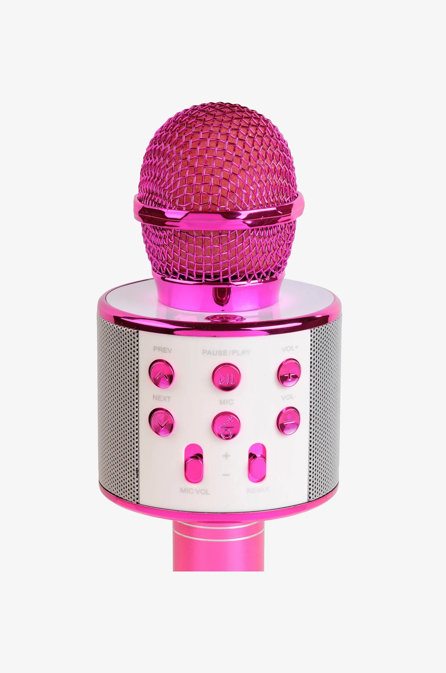 Bluetooth-karaokemikrofoni sisäänrakennetulla kaiuttimella vaaleanpunainen