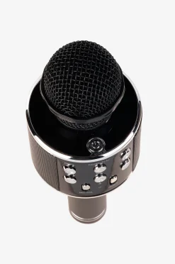 Bluetooth-karaokemikrofoni, jossa on sisäänrakennettu kaiutin Musta