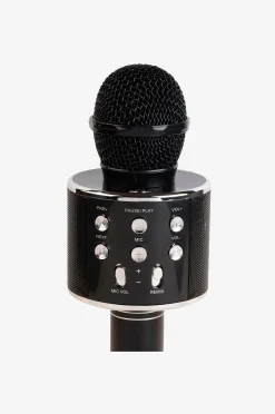 Bluetooth-karaokemikrofoni, jossa on sisäänrakennettu kaiutin Musta