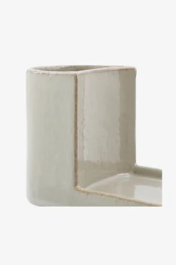 Brush And Soap Holder Datura Shellish Grey