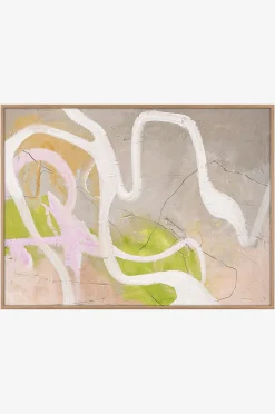 Design Maalaus / Light Line / 120x90 Cm / Tammikehys