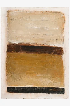 Design Maalaus / Ochre Square / 90x120 Cm