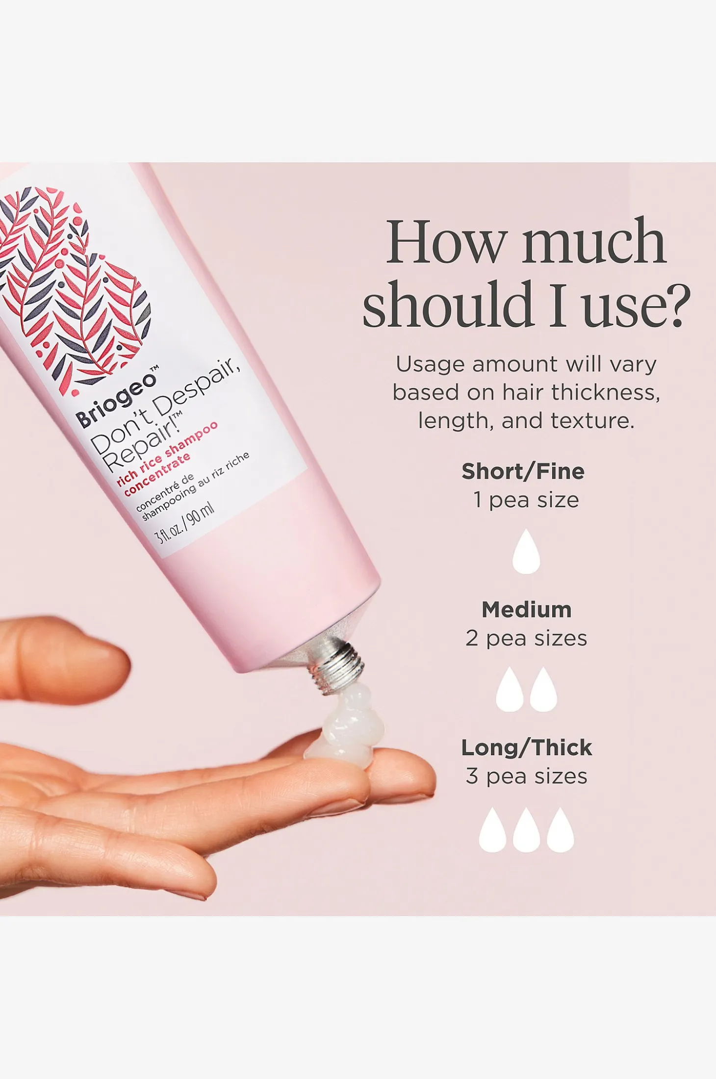 Don't Despair, Repair!™ MegaStrength+ Rich Rice Shampoo Concentrate 90 ml