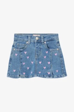 Farkkuhame kmgHoxton Heart Embroidery Dnm Skirt