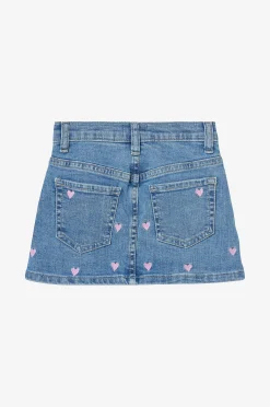 Farkkuhame kmgHoxton Heart Embroidery Dnm Skirt