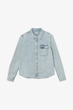 Farkkupaita Denim Shirt Blue Destructed
