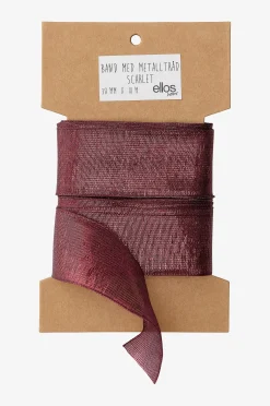 Glitter nauha Scarlet metallilangalla