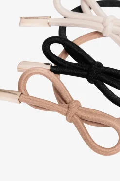 Hair Tie Bow Metal Plain Mix 3-pack