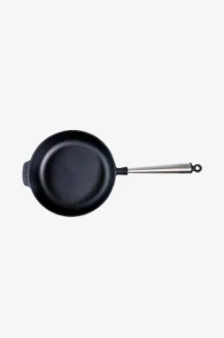Haudutuspannu valurautaa, halkaisija 25 cm, teräskahva