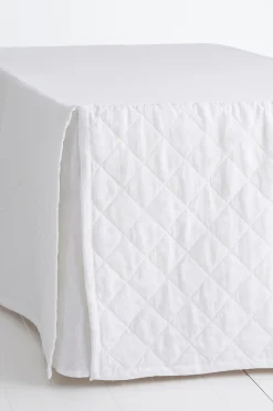 Helmalakana Candice Quilted pestyä pellavaa, korkeus 60 cm