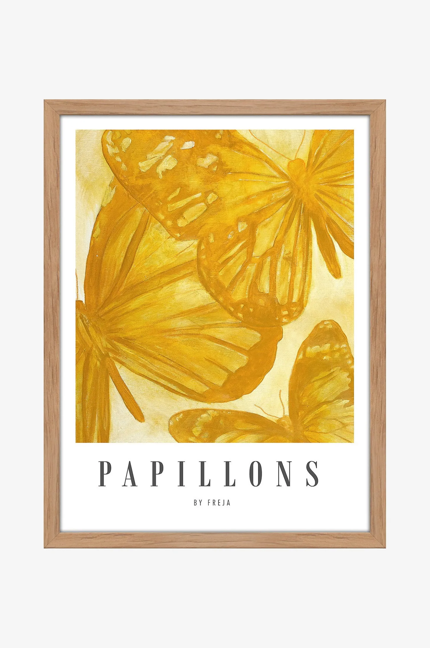 Hieno taidekartonki / papillions / tammikehys
