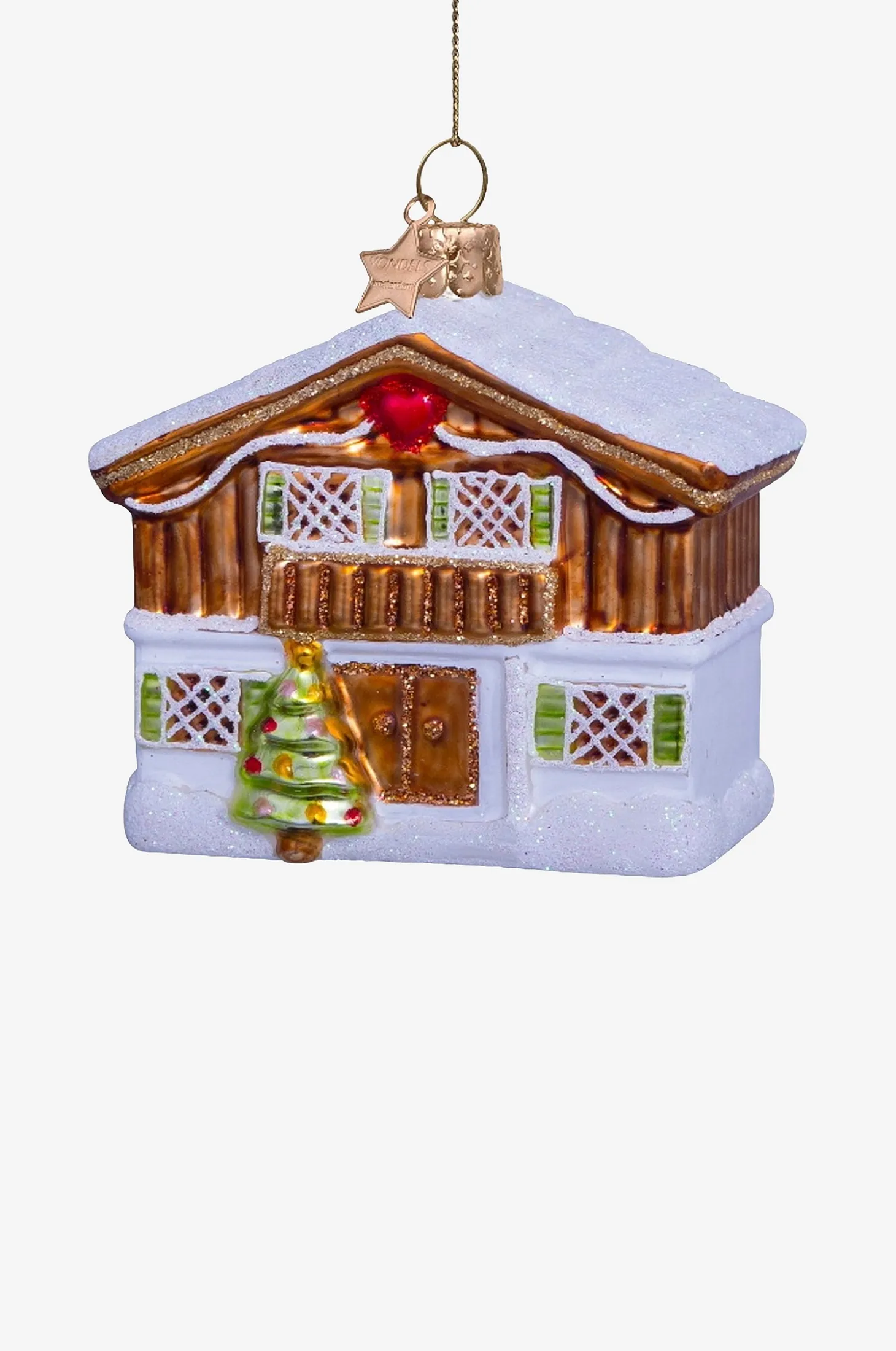 Joulukoriste Tunturimökki, 7,5 cm