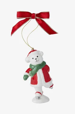 Joulukuusenkoriste Skating Teddy Christmas Tree, korkeus 9,5 cm