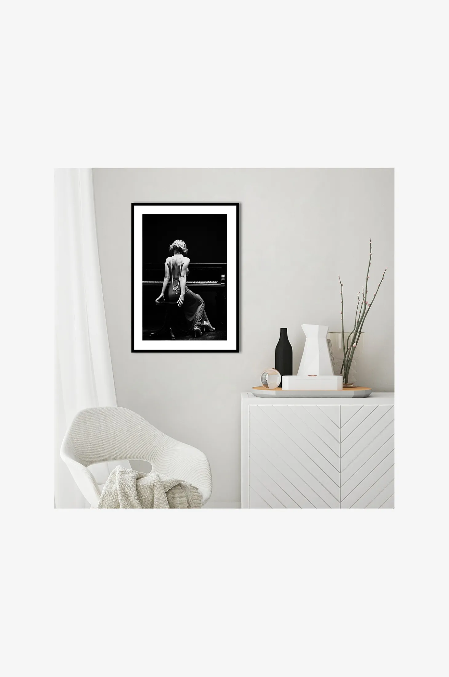 Juliste Piano Lady