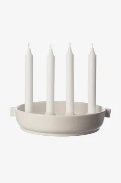 Kahvallinen kynttelikkö Ø 28 cm, K 5,5 cm