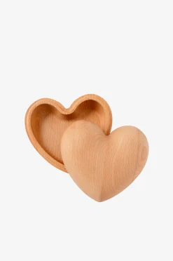 Kannellinen kulho Hjärta 12 cm Pyökki