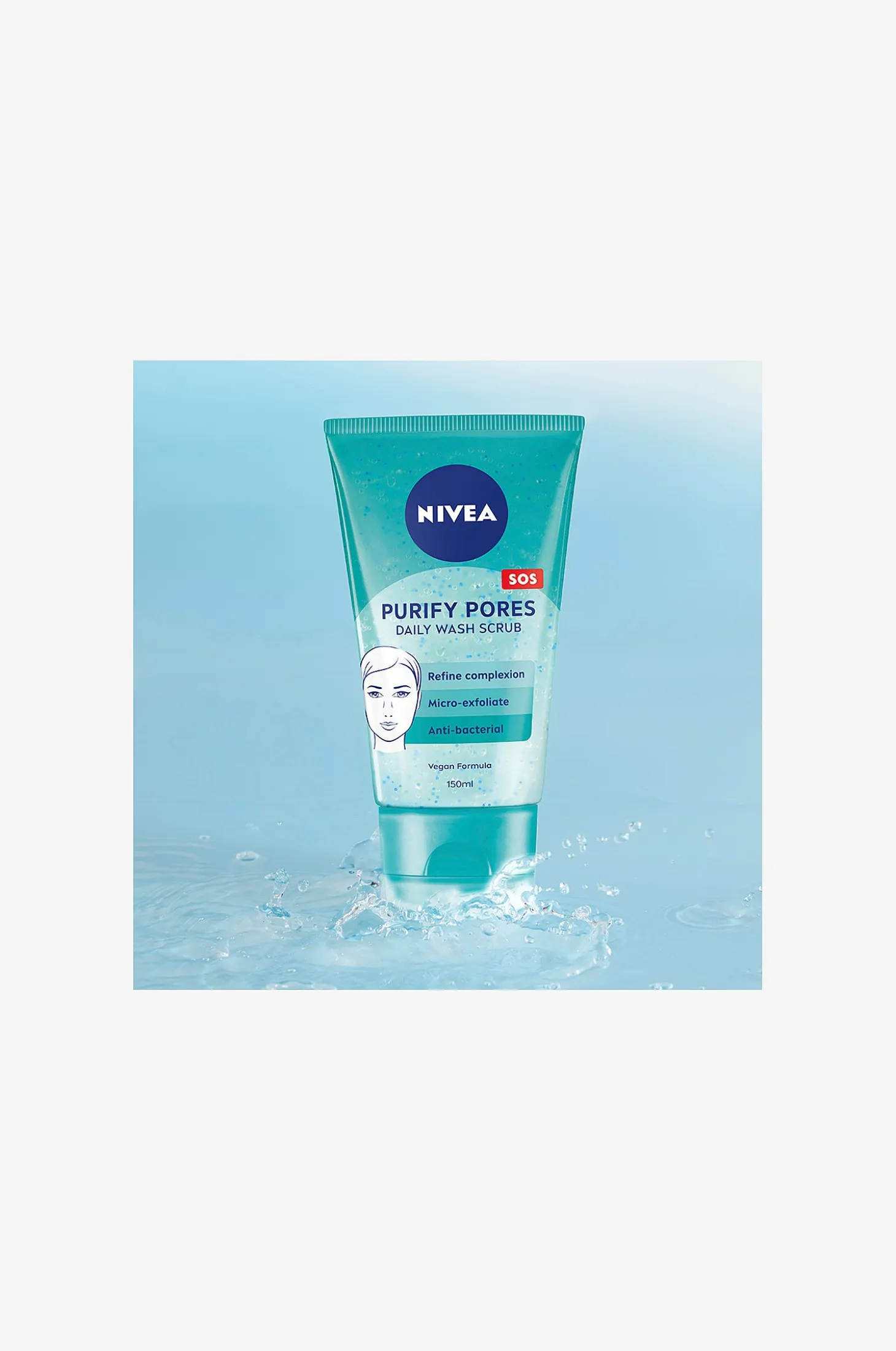 Kasvojen kuorintavoide Purify Pores Daily Wash Scrub 150 ml