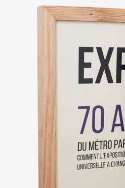 Kehystetty taideteos pariisilainen metro