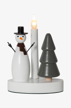 Kynttilänjalka Christmas Joy Snögubbe