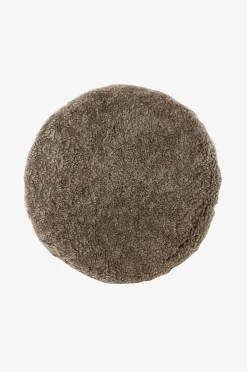 Lampaannahkapehmuste Curly, pyöreä