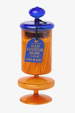 Lasinen tulitikkuteline Funky Amber