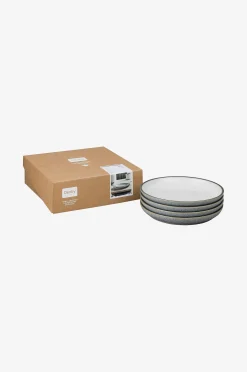 Lautaset White Coupe Studio Grey 21 cm, 4/pakk.