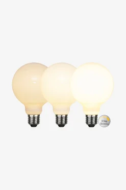 LED-valonlähde E27 G95, Opaque Filament, RA90, 3-step