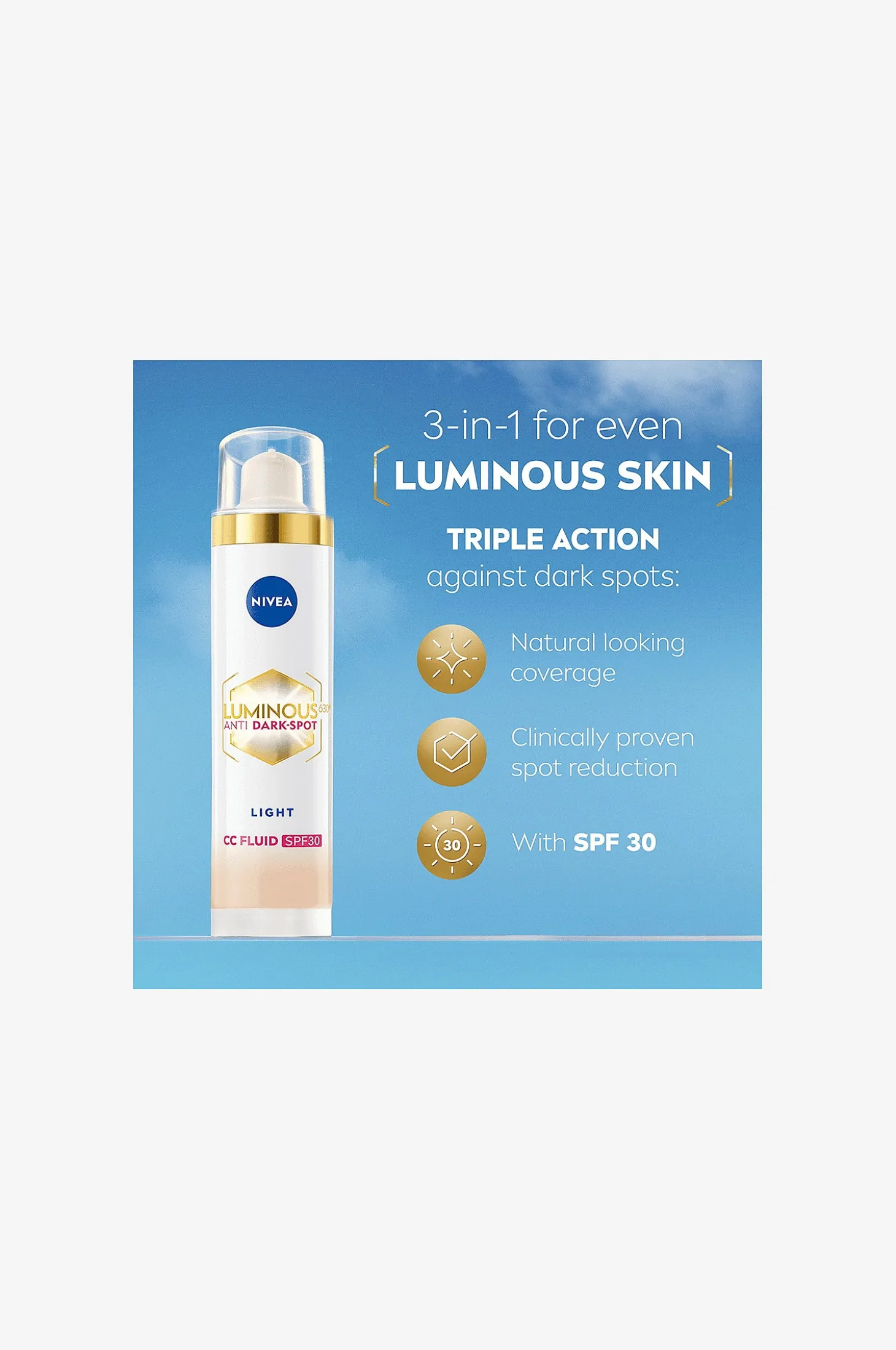 LUMINOUS630 Anti Dark-Spot Cc Fluid 3-IN-1 40Ml.