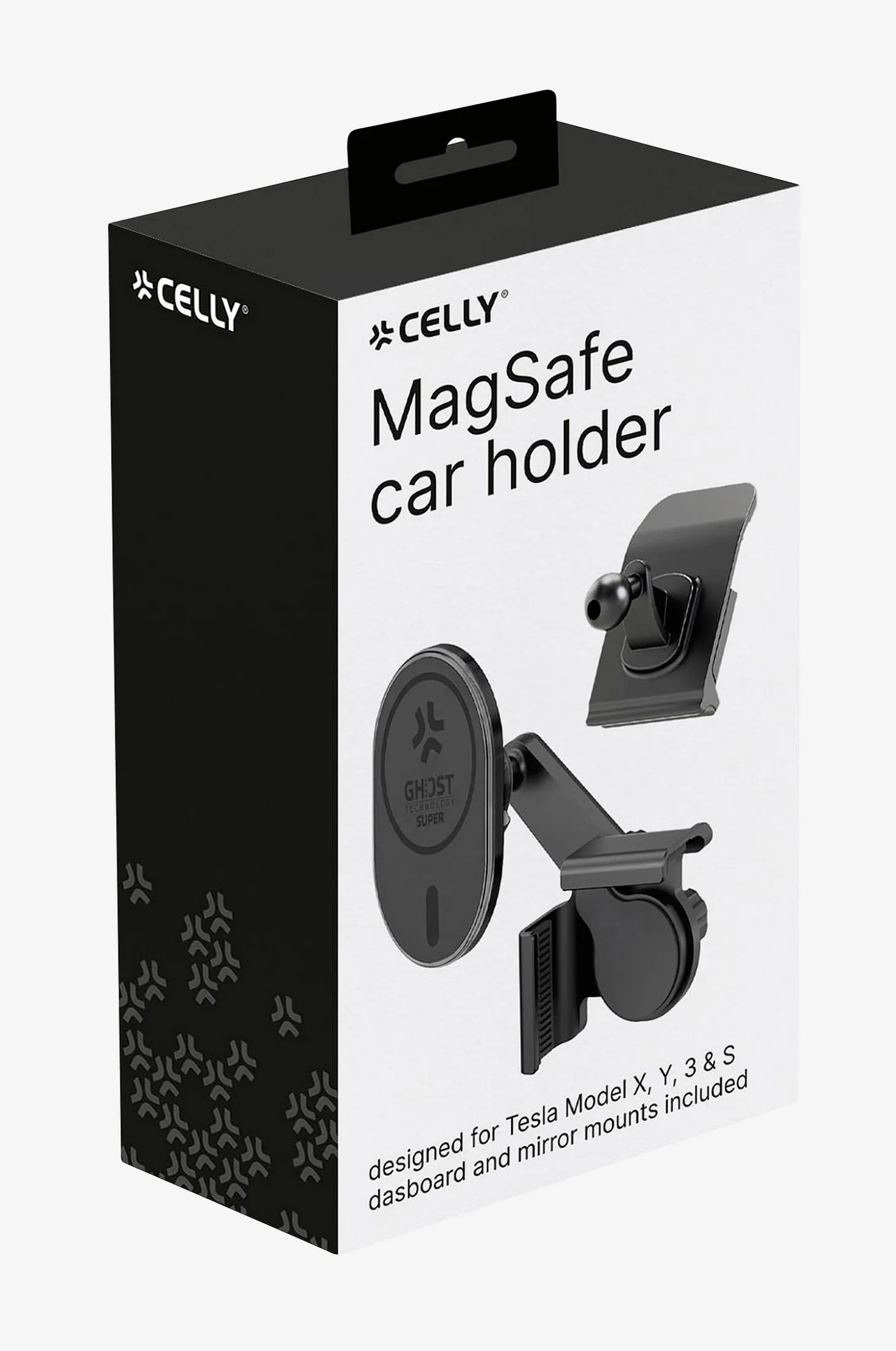 MagSafe autoteline Tesla Model X, Y, 3, S näytölle + kojelauta