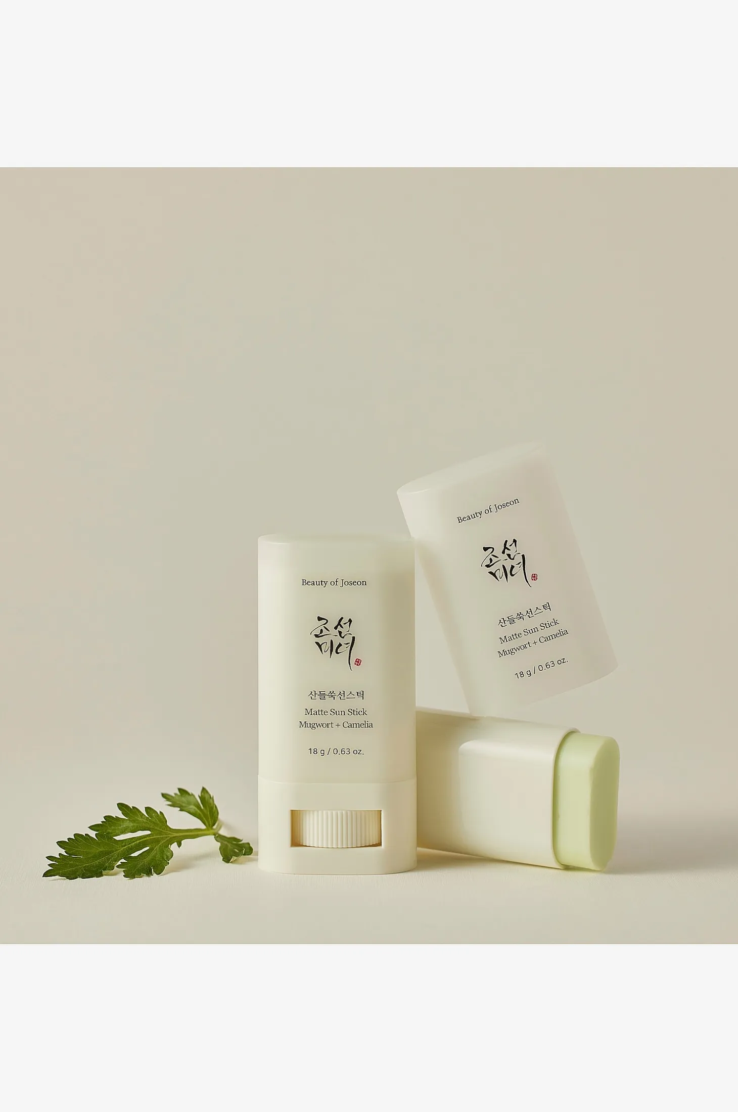 Matte sun stick Mugwort + Camelia 18 g