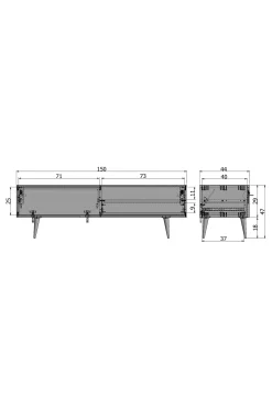 Mediataso Tygo, 150 cm