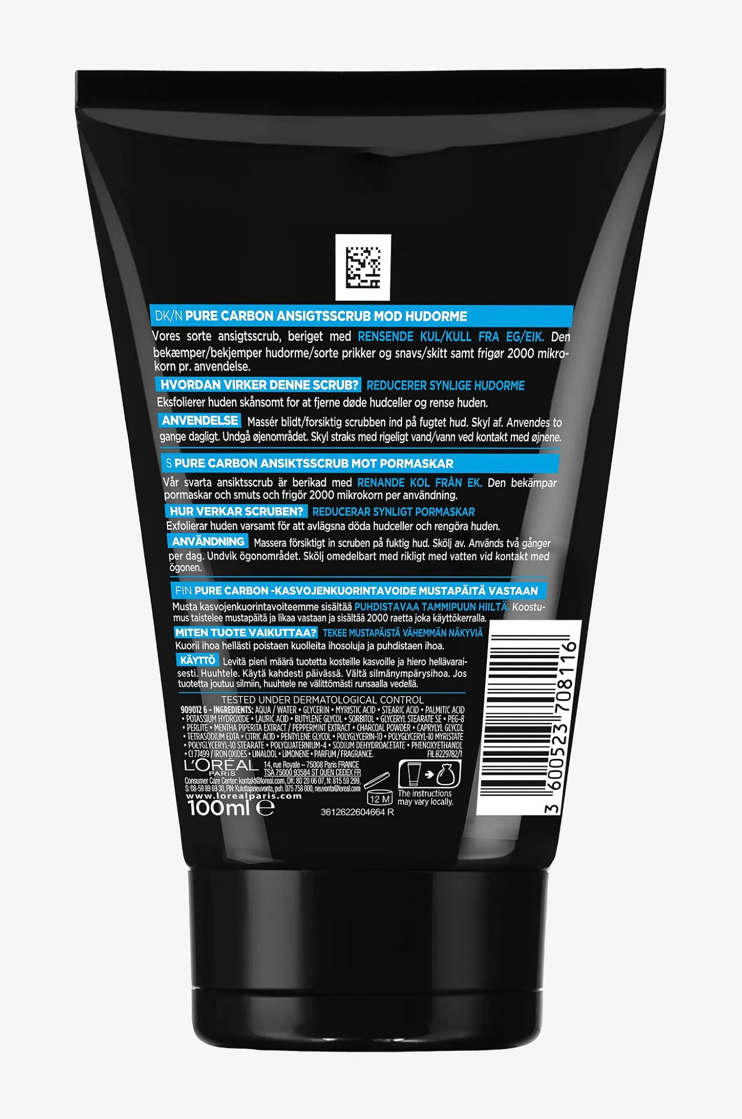 Men Expert Pure Charcoal Srub 100 ml