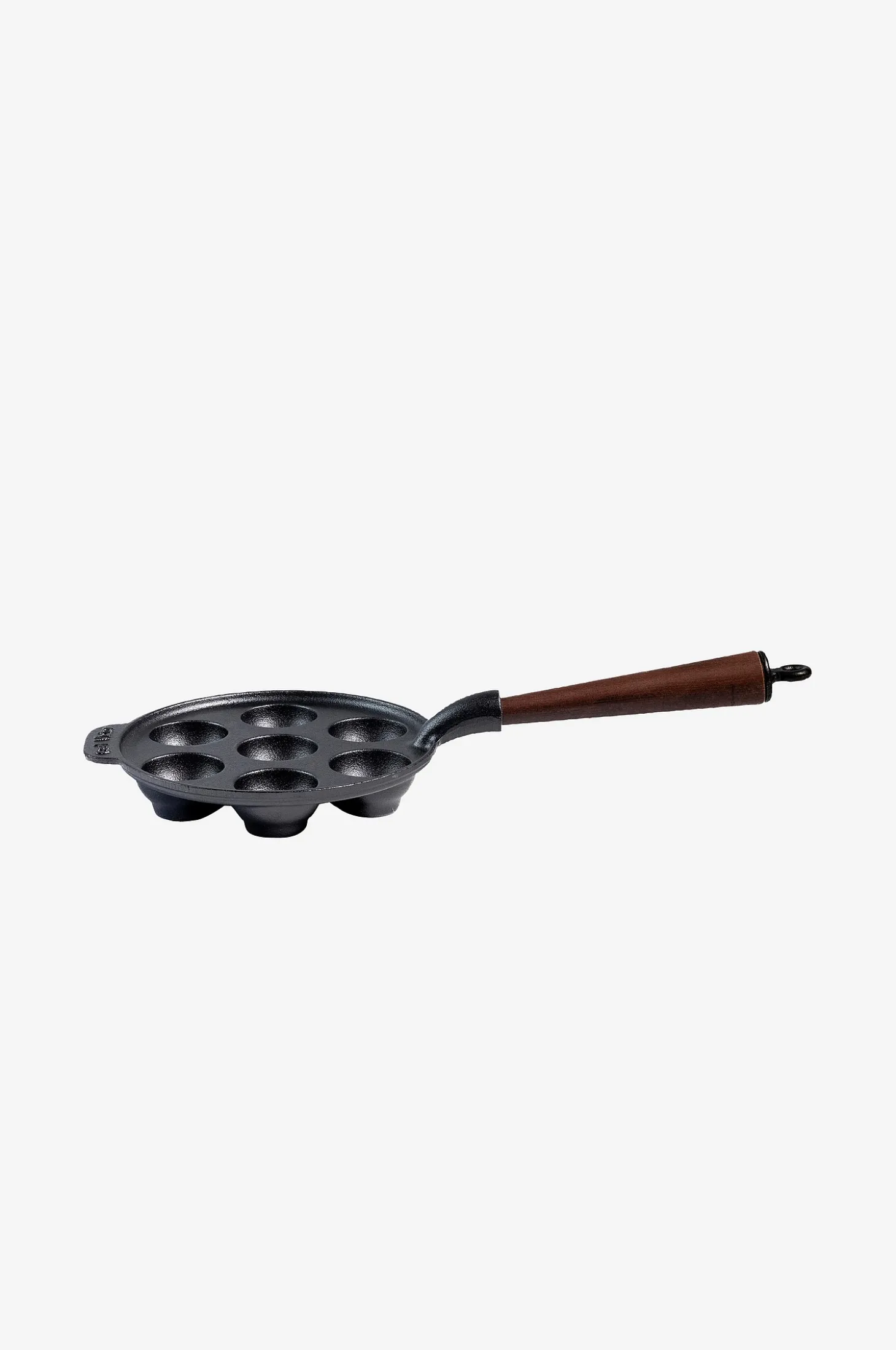 Munkkipannu, jossa puukahva, halkaisija 22 cm