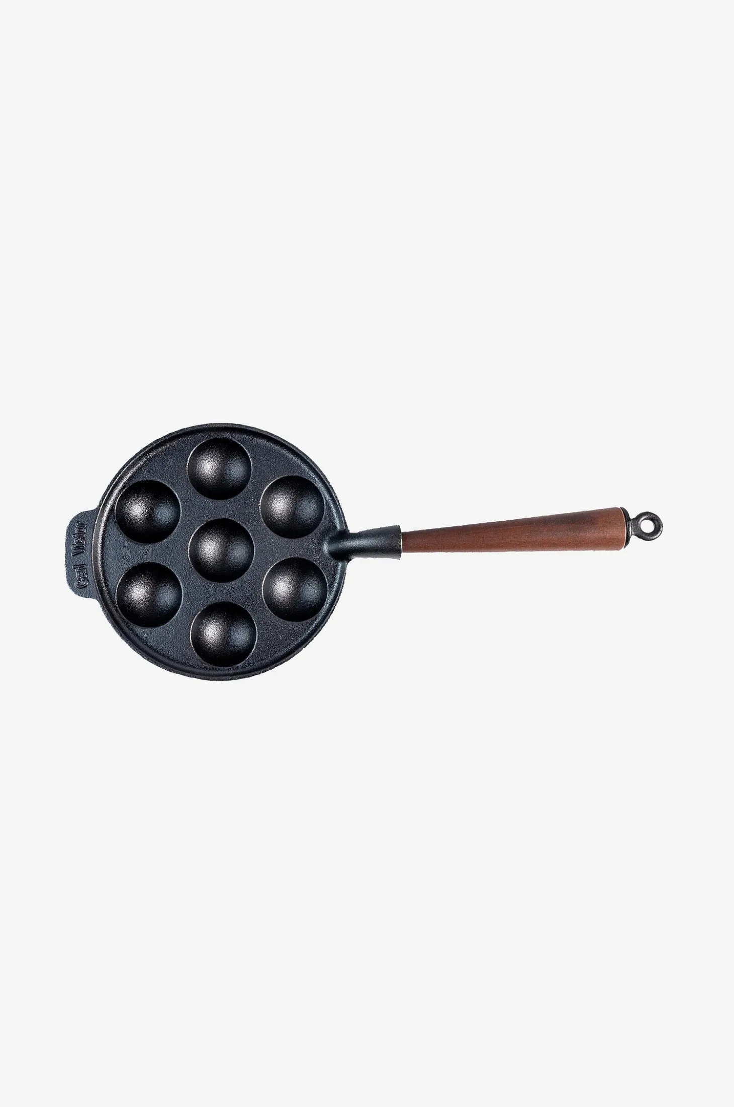 Munkkipannu, jossa puukahva, halkaisija 22 cm