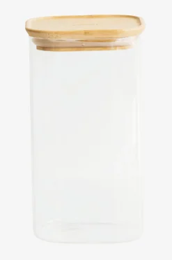 Neliön muotoiset kanisterit bambukannella 1400 ml