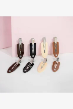 Nude No Crease Hair Clips, 8/pakk.