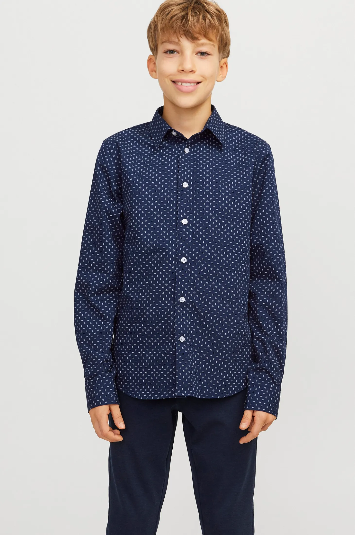 Paita jjAxel Print Shirt LS Jnr