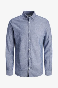 Paita jjeLinen Blend Shirt LS SN Jnr