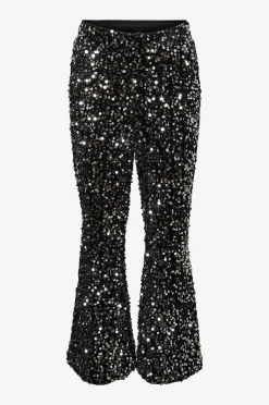 Paljettihousut vmBella Sequins HW Flared Pant Jrs