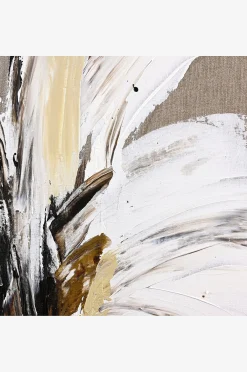 Pellavamaalaus / Explosive / 90x120 Cm / tammikehys