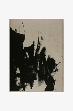Pellavamaalaus / Without / 90x120 Cm / tammikehys