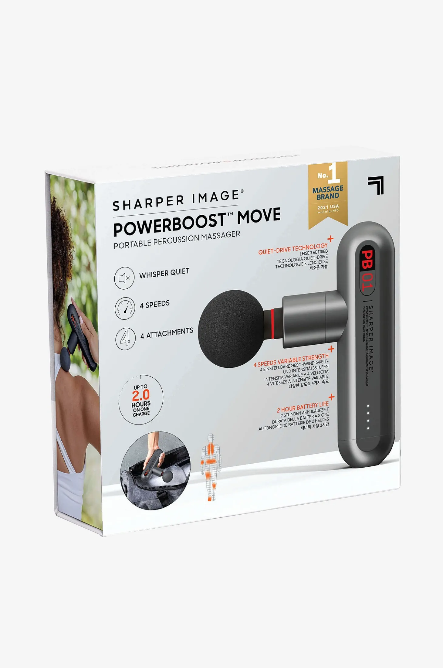 Powerboost Move Portable Percussion Massagere