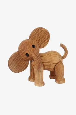 Puinen koriste Ella Elefantti-vauva 9 cm