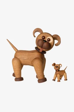 Puinen koriste Happy Koira 38 cm